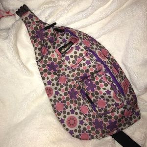Kavu rope bag! Flower pattern! Nearly brand new!